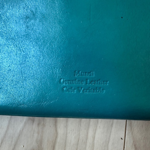 Y2K Teal Leather Mini Shoulder Bag – Buckle Detail - Picture 9 of 9